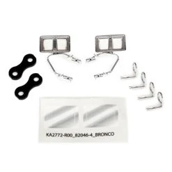 Traxxas TRX-4 Left And Right Side Mirrors (Chrome) #8073X